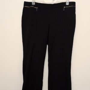 Alfani Black Pants with Gold Accents, Tummy Control Size 18W